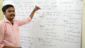 Class 10th ! Real Numbers ! NCERT EXEMPLAR! Exercise 1.3! PART - 1