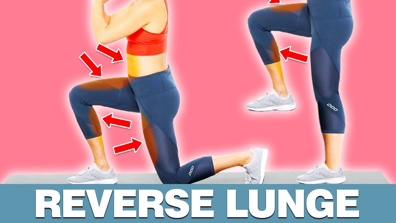Reverse Lunges For Glutes - Reverse Lunge - YouTube
