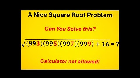Square Root - No Calculator - A nice example! #education #squareroot #learnmath #maths