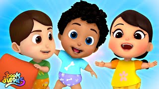 Three Little Babies Jumping On The Bed, Nursery Rhyme And Kids Song