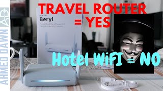 Why You Shouldn't Use Hotel WiFi | Beryl Pocket Travel Router Unboxing, Review, & Setup