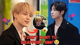 Btss Jimin Is Finally Honest With Jungkook: “I Dont Want Him To Be Disappointed In Me” 😢💔 Resimi