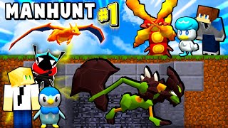 Minecraft Pixelmon Manhunt ROUND 1 (Speedrunner VS Hunter)