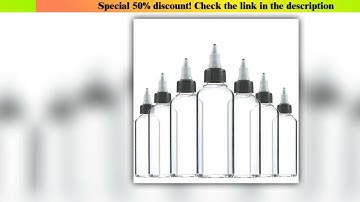 Must Buy 30Pcs 30ml 60ml 100ml 120ml 150ml Plastic Empty Ink Vial Twist Top Black Cap Transparent C