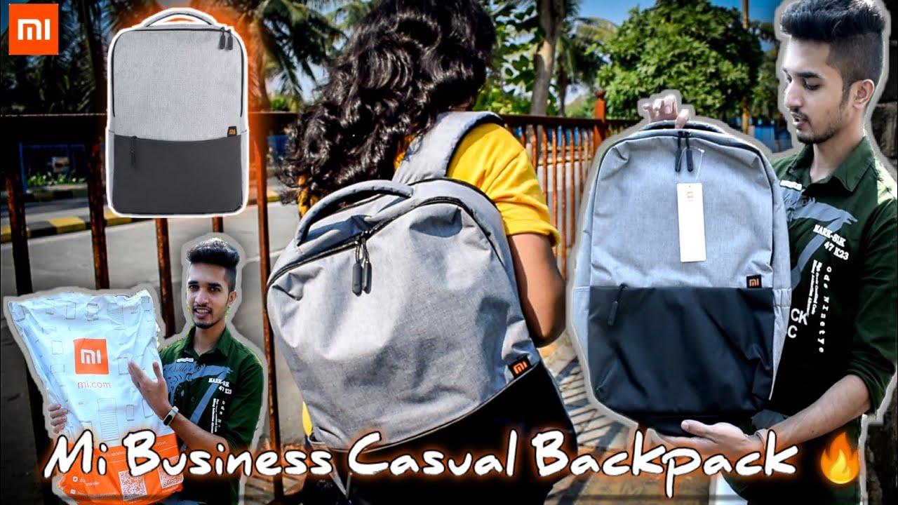 Mi Business Casual Backpack (Light gray)🔥 unboxing2020 best backpack