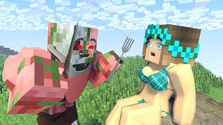 The minecraft life of Steve and Alex | PigMan | Minecraft animation