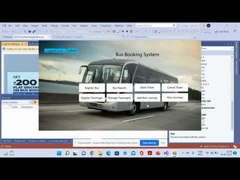 Bus Ticket Booking System Project on VB.net and Ms Access
