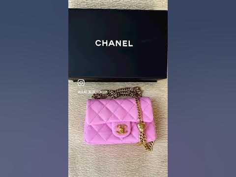 Chanel Sweetheart Mini Flap Pink Caviar Leather with Brushed Gold