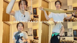 Secondhand luxury haul Hermes Bvlgari Loro Piana Pleats Please