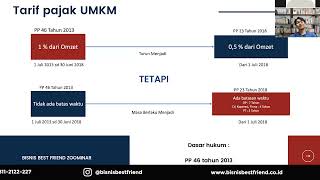 Bisnis Best Friend Zoominar UMKM Paham Pajak Part II
