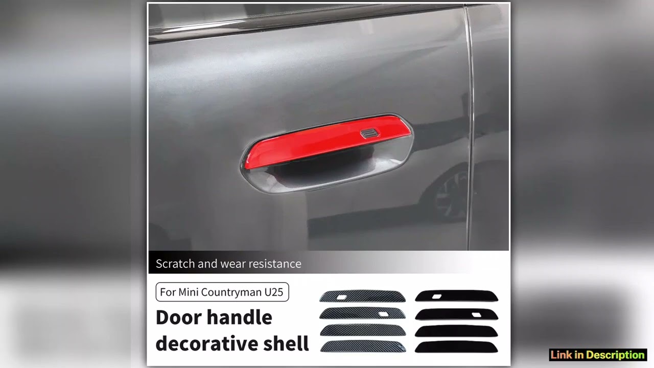 Car Door Handle Sticker Exterior Trim Cover For Mini Countryman U25 2024 2025 ABS Car Exterior Door