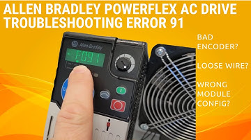 Allen Bradley Powerflex 525 Encoder Loss Error 91