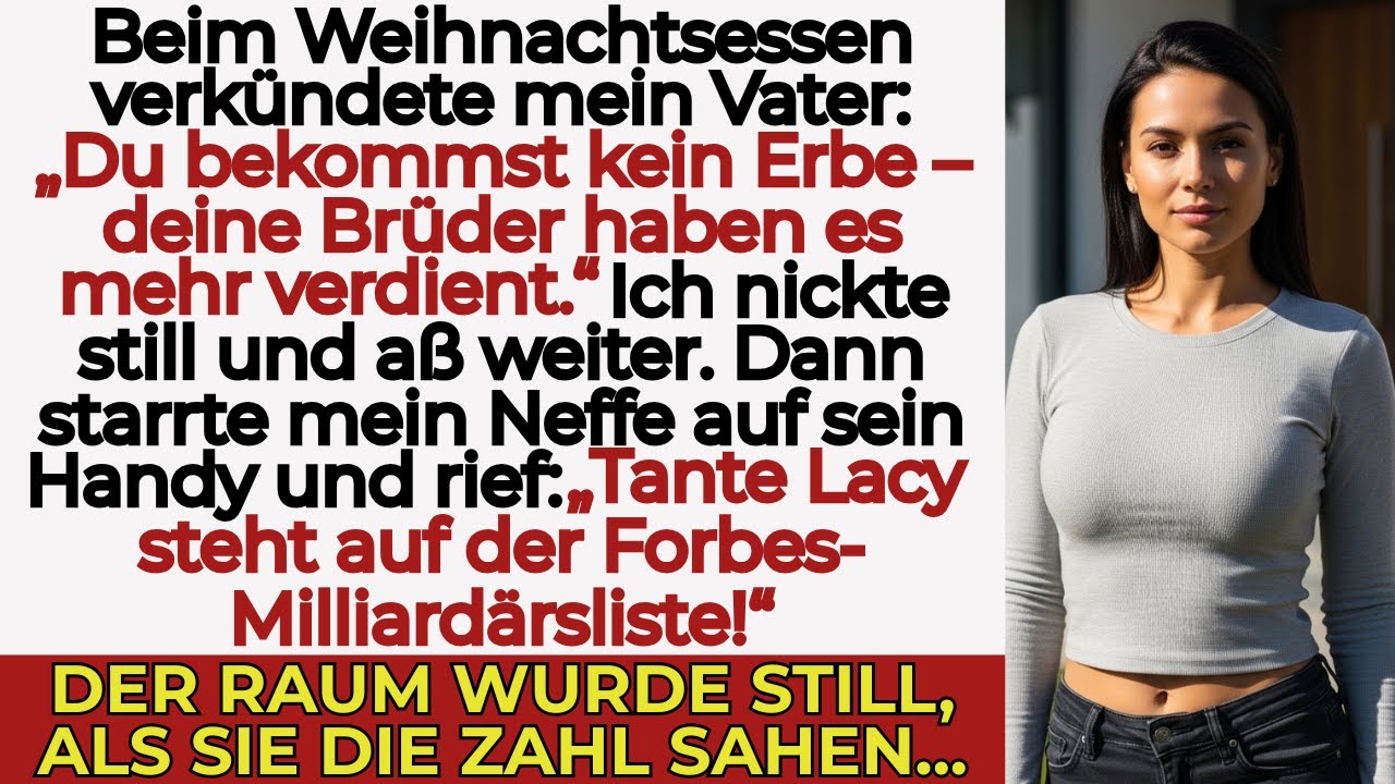 Meine Familie lachte an Weihnachten über mich – dann sahen sie meinen Forbes-Eintrag…