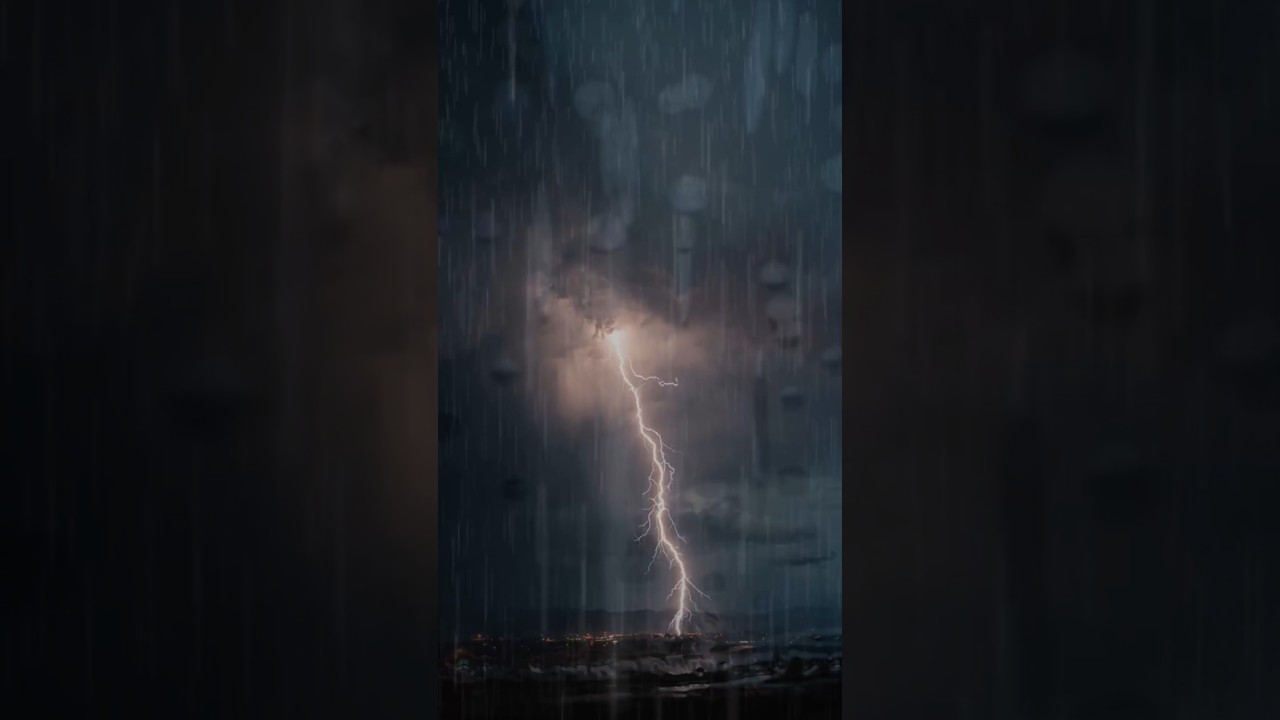 Heavy Thunderstorm Sounds for Sleep (Black Screen) ⛈️ 12 Hours of Rolling Thunder & Rain 