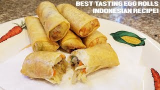 THE MOST DELICIOUS AND FLAVORFUL SECRET INDONESIAN EGG ROLL RECIPE!