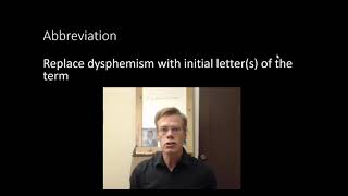 Euphemistic Processes Part 2 Abbreviation