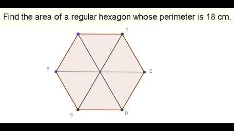 Find the Area of a Regular Hexagon