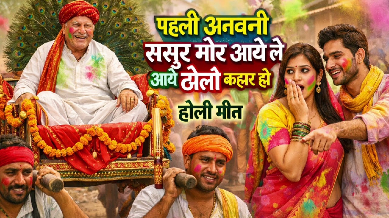 पहली अनवनी ससुर मोर आये ले आये ठोली कहार हो होली गीत 