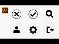 How to Draw Icons Using Grid - Adobe Illustrator