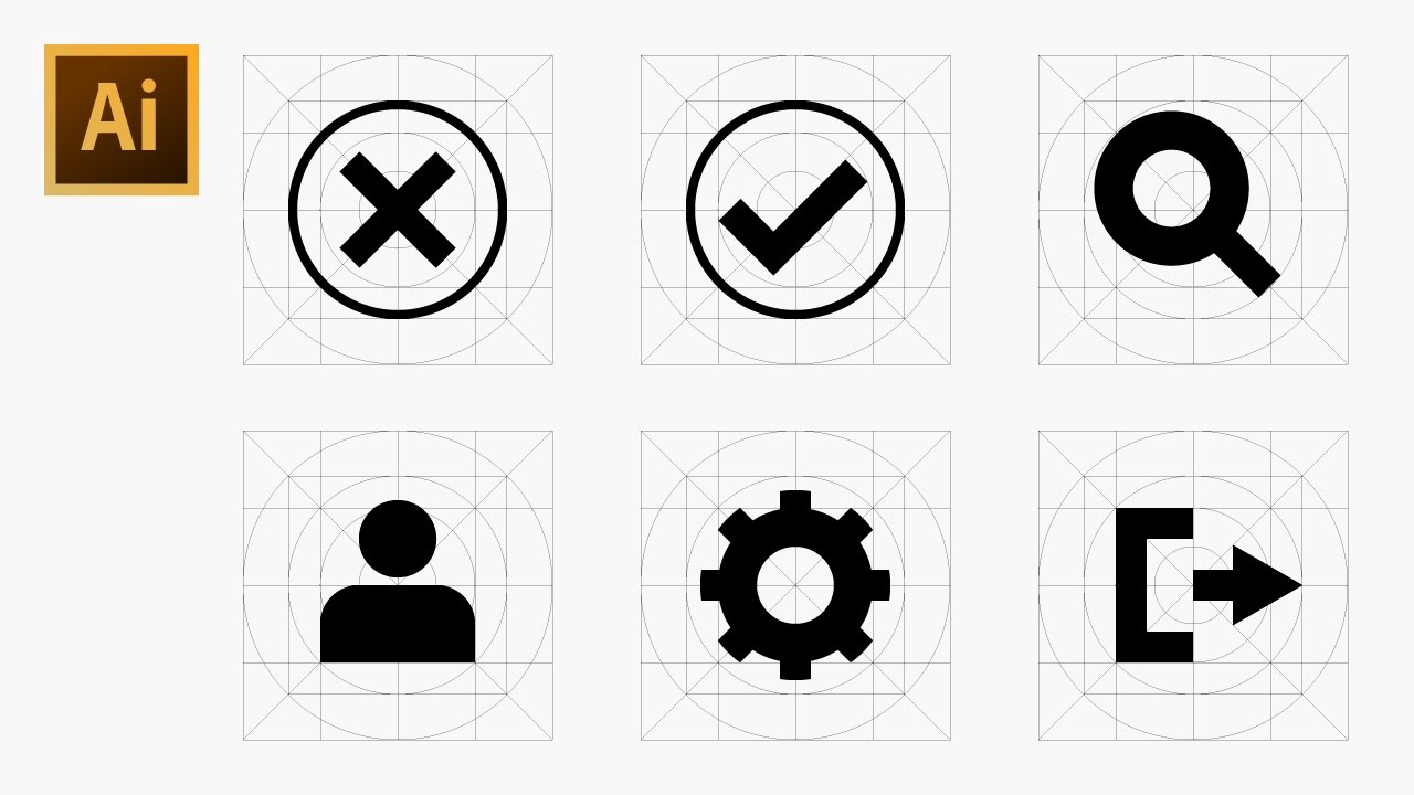 How to Draw Icons Using Grid - Adobe Illustrator - 360CongNghe.net