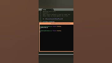 Python lists, the count method #shorts