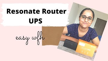 Resonate Router UPS Review & Unboxing|Solution For Uninterrupted Wifi | Easy Work From Home Solution