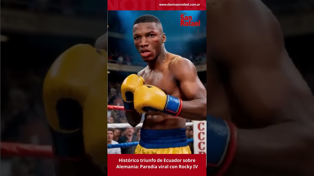 Histórico triunfo de Ecuador sobre Alemania Parodia viral con Rocky IV