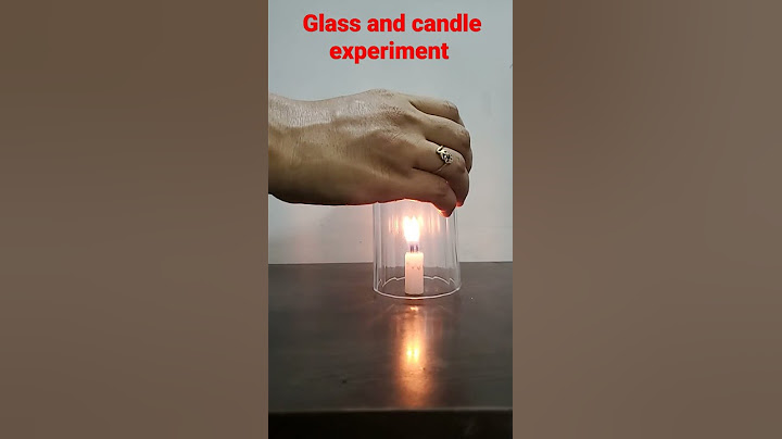 Glass and candle experiment