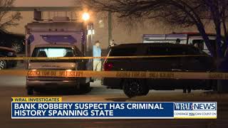 Suspect in bank robbery, officer-involved shooting has charges throughout state