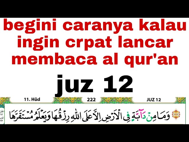 Coba pakai nada seperti ini. Pasti mudah membaca al qur'an dan nikmat. #juz12 class=