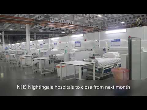 NHS Nightingale hospitals to close from next month