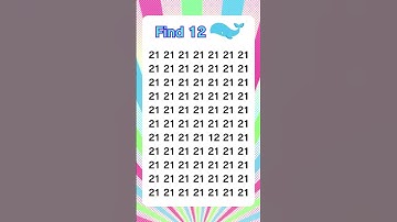 Check observation skill 36: only 7% people can find the number in 5 sec #shorts #spotthedifference