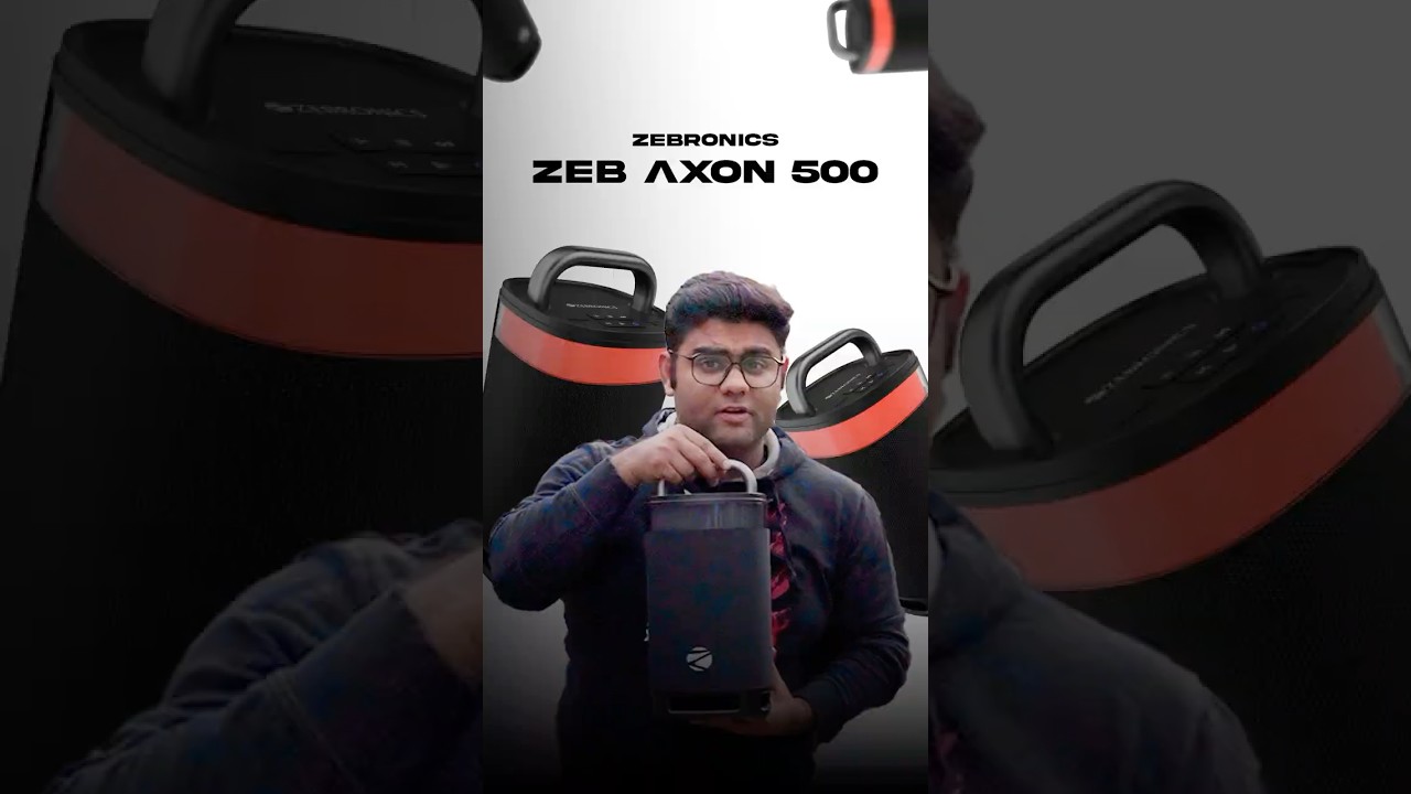 Zebronics Axion 500 🔊 | Powerful Portable Speaker with Deep Bass