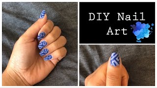 DIY Nail Art Nail Art at home without tools YouTube