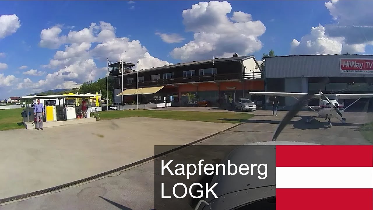 Kapfenberg (LOGK) repülőtere - Technikai közbenső megállás és tankolás a hazafelé vezető úton