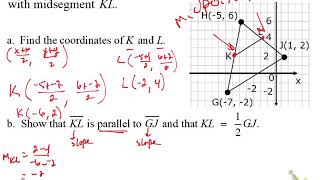 Geometry Midsegment Coordinate Proof