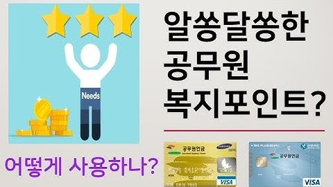 알쏭달쏭 공무원 복지포인트? 어떻게 쓰고 뭐가 좋은지 알아보자! (공무원 복지)