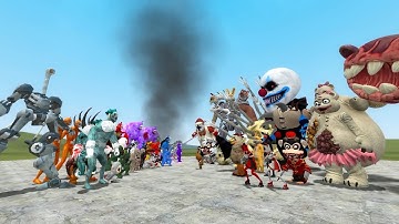 ALL SLENDYTUBBIES VS PROJECT JOYKILL DARK DECEPTION CHAPTERS 1-4 NPCs in Garry