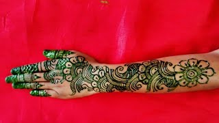Mehandi ka design full hand\/\/ full hand mehandi ka design bridal\/\/मेहंदी डिजाइन फार बैक हैंड#mehndi