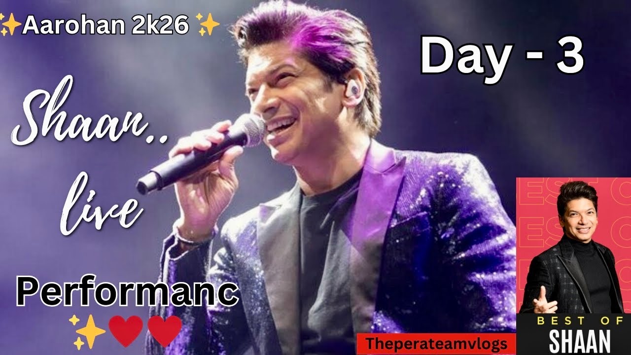 ✨Aarohan 2026 Day 3 🔥 | Shaan…live performance 🥰♥️| Poornima College Vlog #Aarohan #poornimacollege 