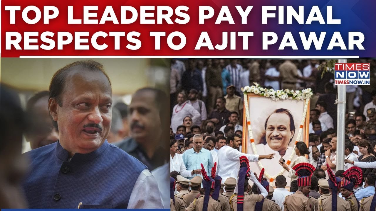 Ajit Pawar's Family In Grief: Amit Shah, Fadnavis, Shinde & Top Leaders Pay Final Respects