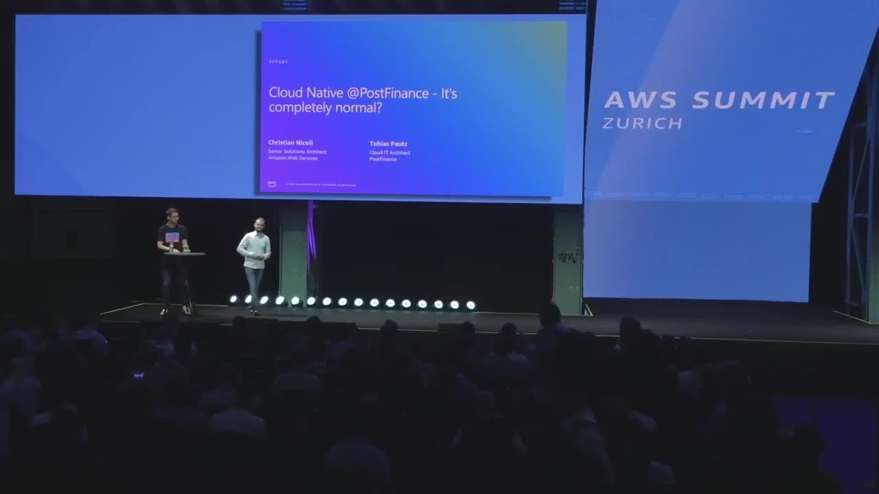 AWS Summit Zurich 2025 - Cloud Native at PostFinance - Is it completely normal?
