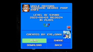 Mega Man Maker v1.7.5: UNCLE PROTONS THOUSAND DEGREE POOP KNIFE (ID: 534118)
