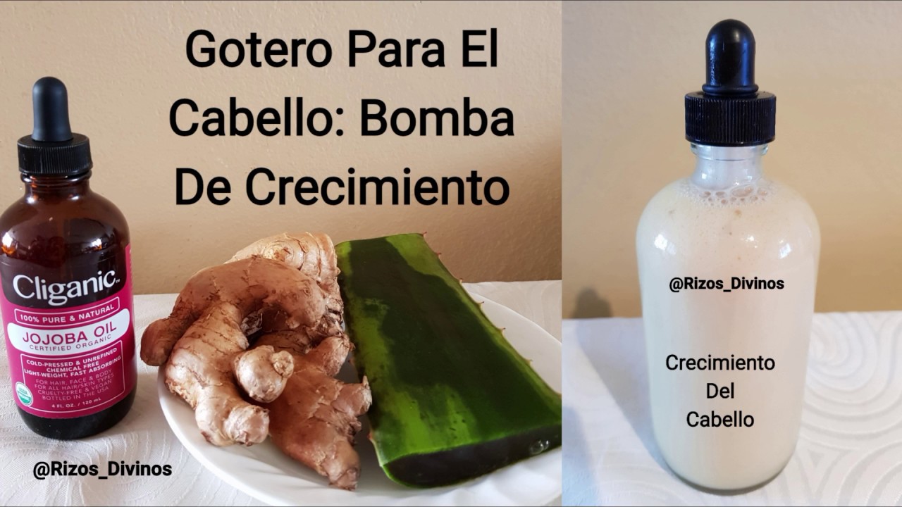 Gotero Bomba De Crecimiento Jengibre Y Aloe Vera - YouTube