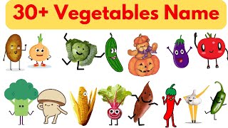 Vegetables name | 30+ Vegetables name in English | Vegetable pronounce with spelling and pictures