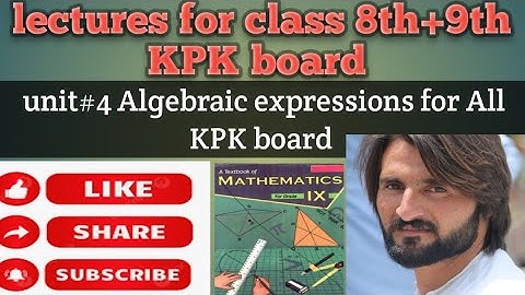 Lecture #33 Exercise #4.4 unit#4 Algebraic expression|class 9 maths exercise 4.4|ex 4.4 class 9