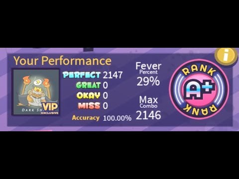 (ALL PERFECT!!) Roblox RoBeats - Dark Sheep (Normal) [24] A+ / 100.00%