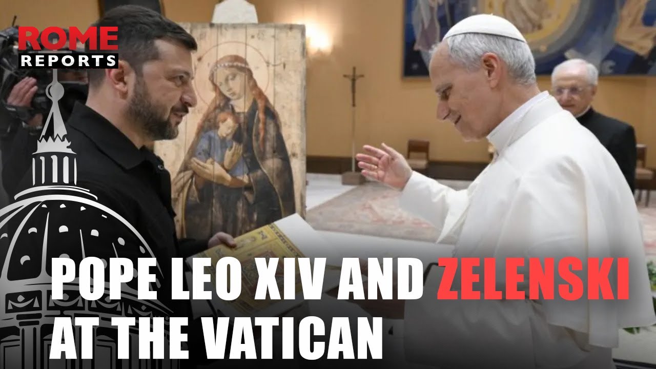 First face to face meeting between Pope Leo XIV and Zelensky at the ...