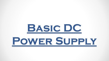 Basic D.C Power Supply Tutorial: Diode Rectifier And Filter