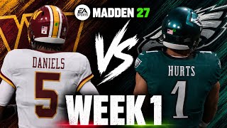 Commanders vs Eagles Week 1 Simulation | Madden 27